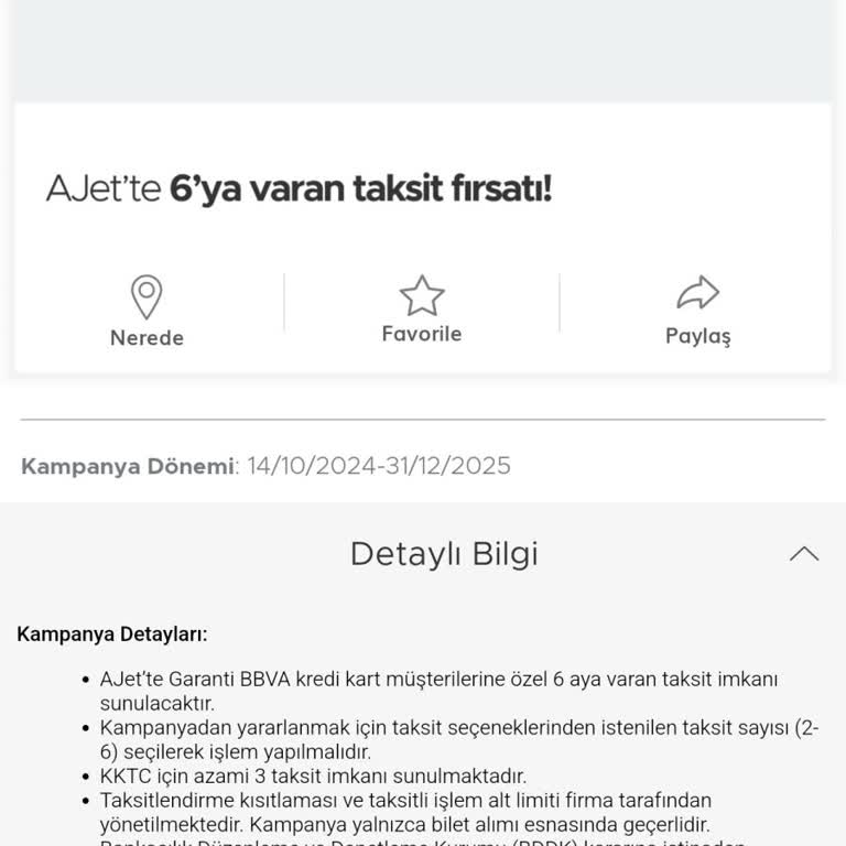 Garanti BBVA BonusFlaş Kampanyasında Taksit Seçeneği Sorunu!