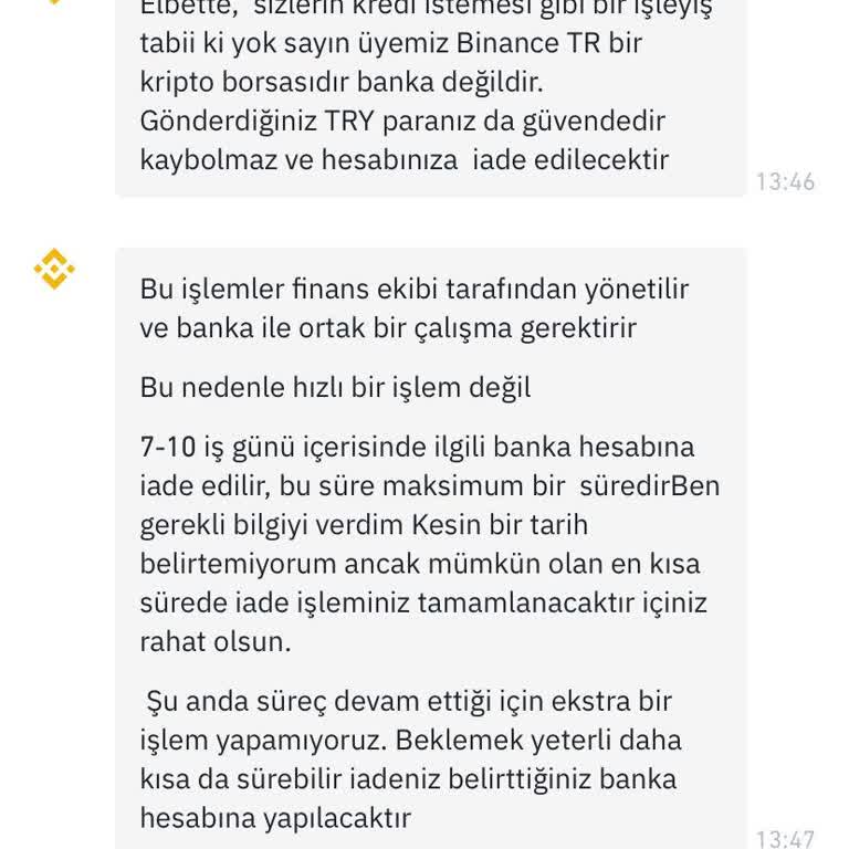 Binance TR'de Para Transferi Sorunu Ve Gecikme