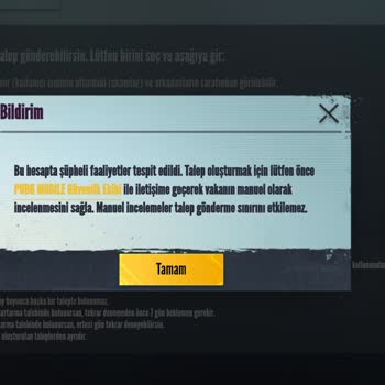 PUBG Mobile Hesabım Çalındı Ve Geri Alamıyorum