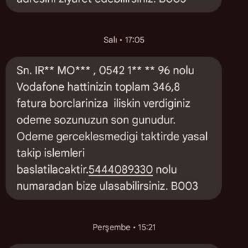 Faturasız Hatta Geçişte Borç Sorunu