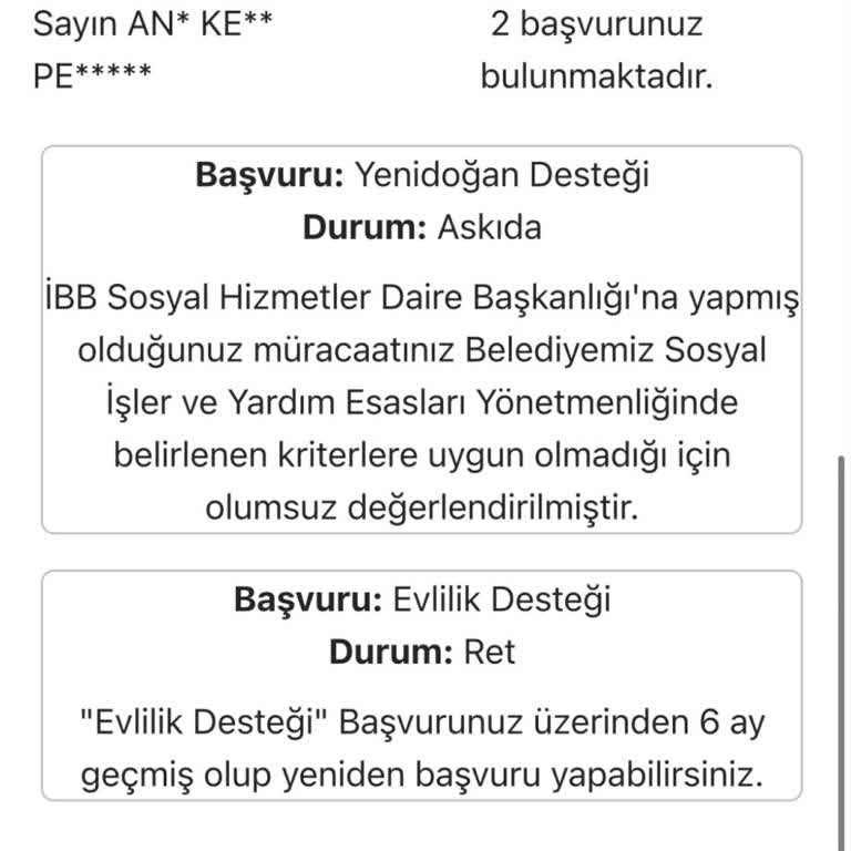 Yenidoğan Destek Paketi Başvurusundan Beklenen Sonuç Alınamadı