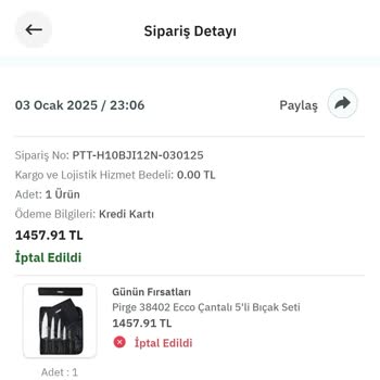 Epttavm'den İptal Edilen Sipariş Ve İletişimsizlik Sorunu