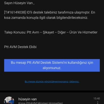 Epttavm'den İptal Edilen Sipariş Ve İletişimsizlik Sorunu