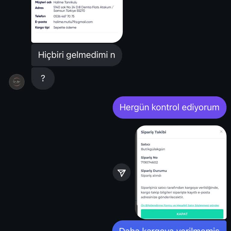 Sipariş İadesi Veya Gönderimi İçin Çaresiz Bekleyiş
