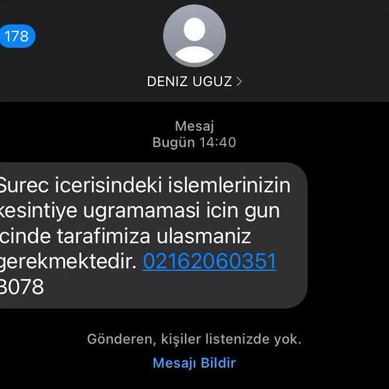Asılsız Hukuk Bürosu Mesajlarıyla Mağduriyet