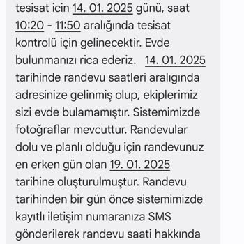 İGDAŞ Randevu Bilgilendirme Eksikliği