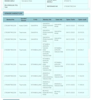 PTT Kargo: Aynı İlçede 7 Günlük Teslimat Gecikmesi