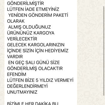 Yanlış Ürün Gönderimi Ve Hatalı Kargo