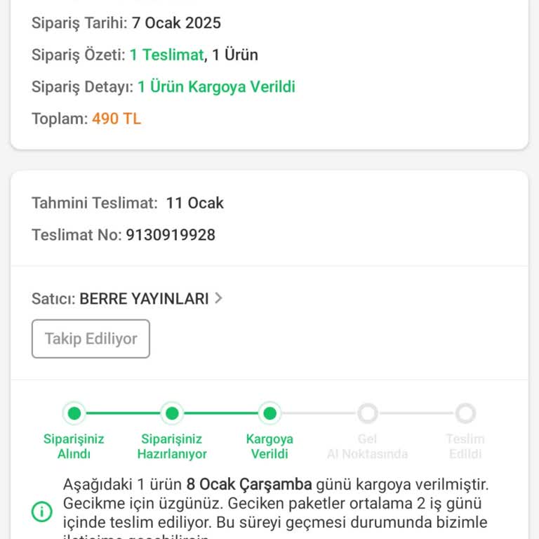 Teslim Edilmeyen Kargo Ve İletişim Eksikliği
