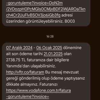 Vodafone Fahiş Fatura Şoku: Bilgilendirme Eksikliği