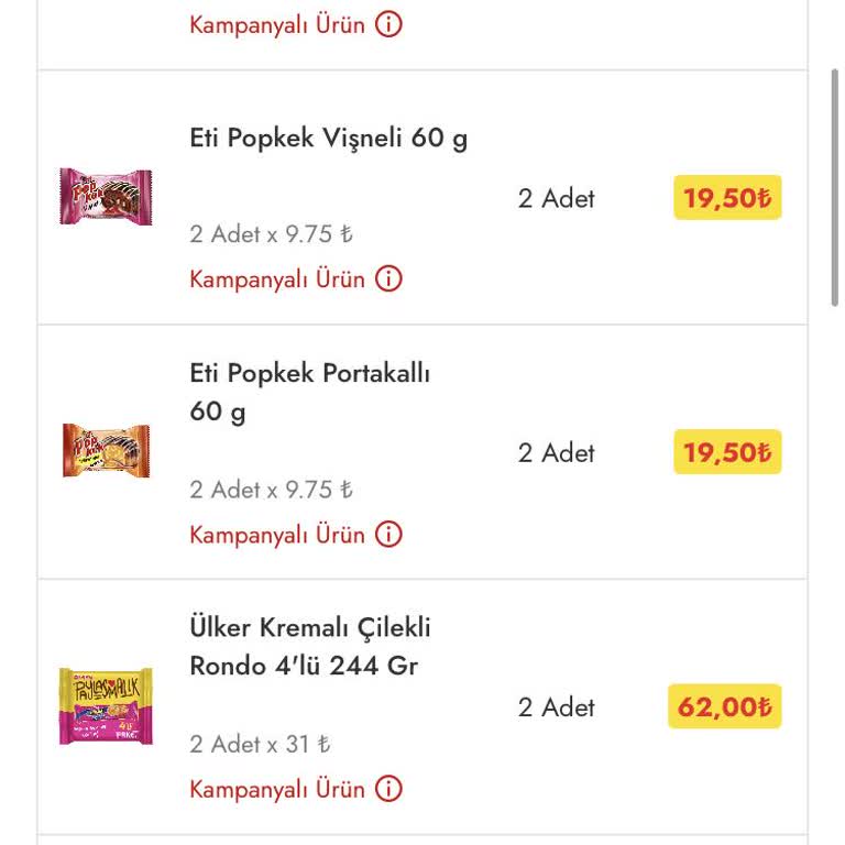Cepte Şok Kampanyasında İade Sorunu