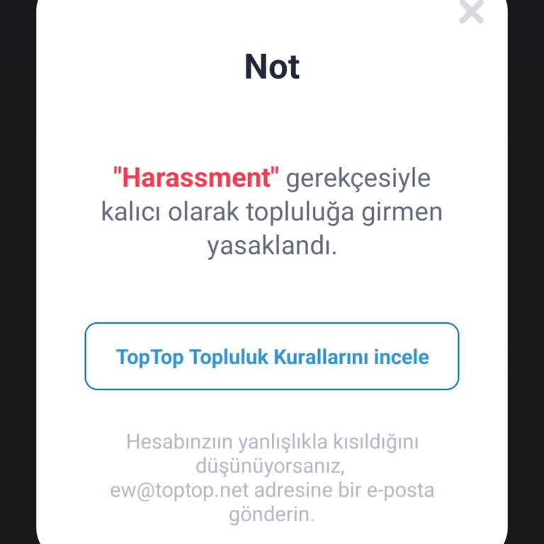 Toptop Haksız Hesap Kapatma Ve İade Talebi