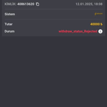 Kazancım Haksız Yere Silindi