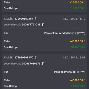 Kazancım Haksız Yere Silindi