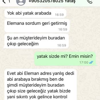 Yanlış Teslimat Ve Sorumsuz Servis Personeli