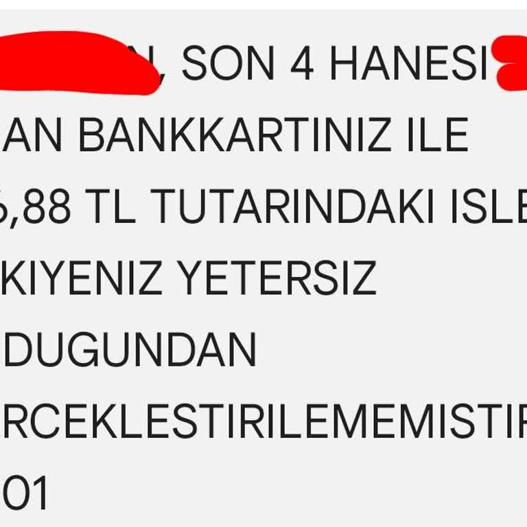 Yetkisiz İşlem Ve Ulaşılamayan Müşteri Hizmetleri