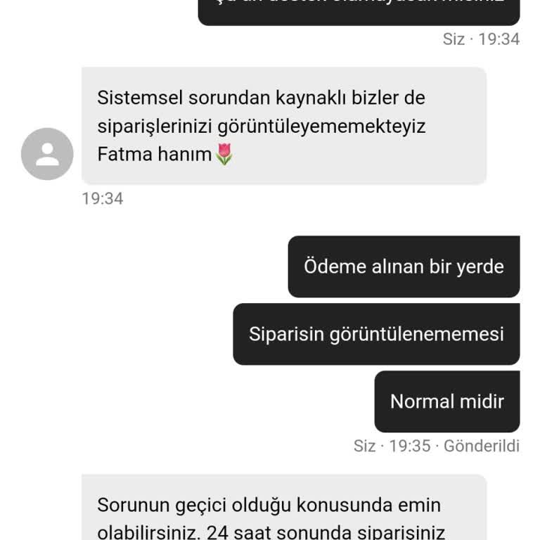 Hayali Siparişe Gerçek Ödeme