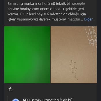 Samsung Monitörümde Ölü Piksel Sorunu Ve Tehdit Edilme