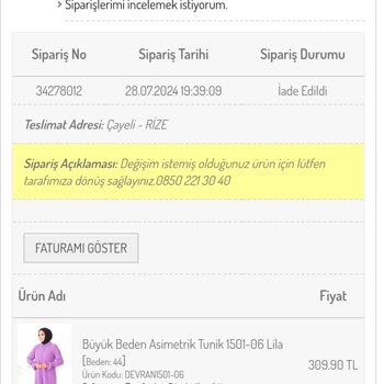 İade Sürecinde Yaşanan Gecikme Ve Müşteri Hizmetleri Sorunu