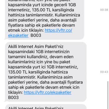 Gece Yarısı Gelen Haksız İnternet Aşım Ücretleri