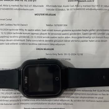 Wiky Saatte Sürekli Konum Hatası Ve Yetersiz Servis