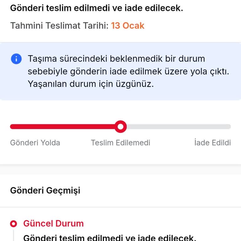 Aras Kargo'nun Habersiz Kargo İptali Ve İade Sorunu