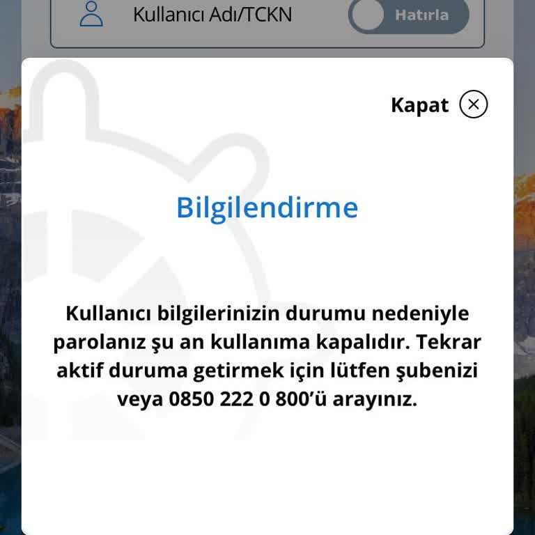 Denizbank Mobil Uygulama Sorunu