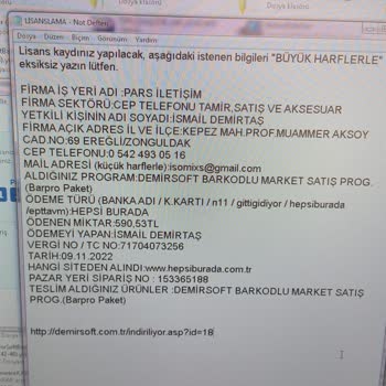 Demirsoft Yazılım Ömür Boyu Lisans Aldım, Programı Açmıyorlar!
