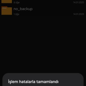 İşlem Tamamlanamadı: Yardım Bekliyorum