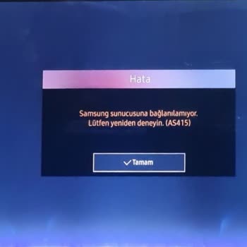 Samsung TV'de Uygulama Ekleme Ve İnternet Sorunu