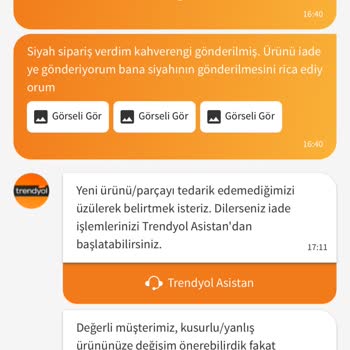 Yanlış Renk Ürün Ve Stok Sorunu: Trendyol'dan Acil Çözüm Bekliyorum
