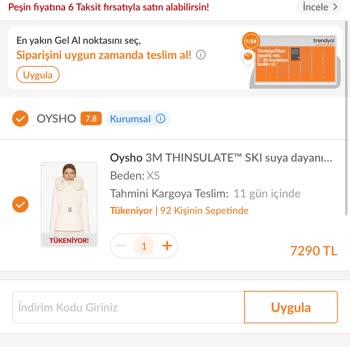 Trendyol Kupon Kullanım Sorunu