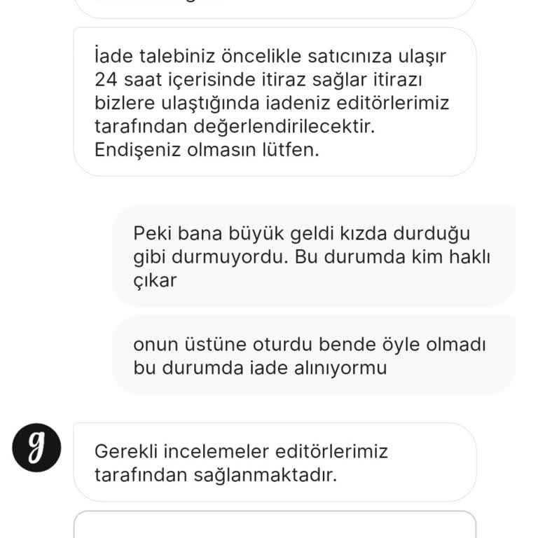 Gardrops Uygulamasında İade Sorunu