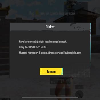 Haksız 10 Yıllık Ban: PUBG Mobile Hesap Sorunu
