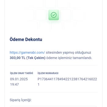 Giriş Sorunu Ve İade Talebi