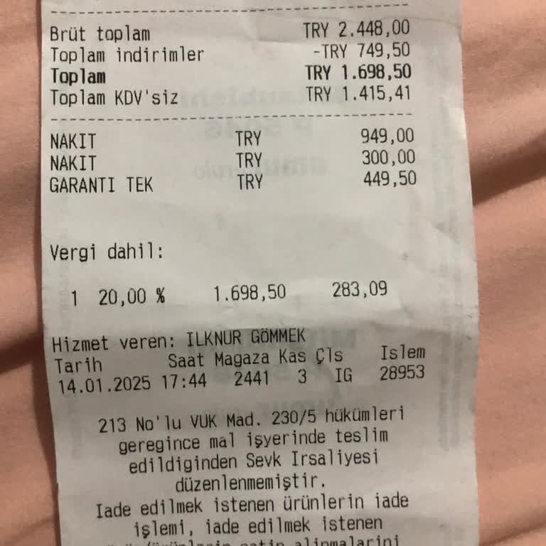 Tarihi Geçmiş Ürün Şoku