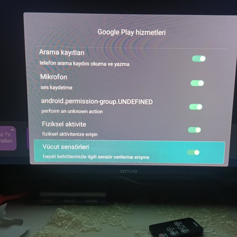 Onvo TV'de Google Play Etkinleştirme Sorunu