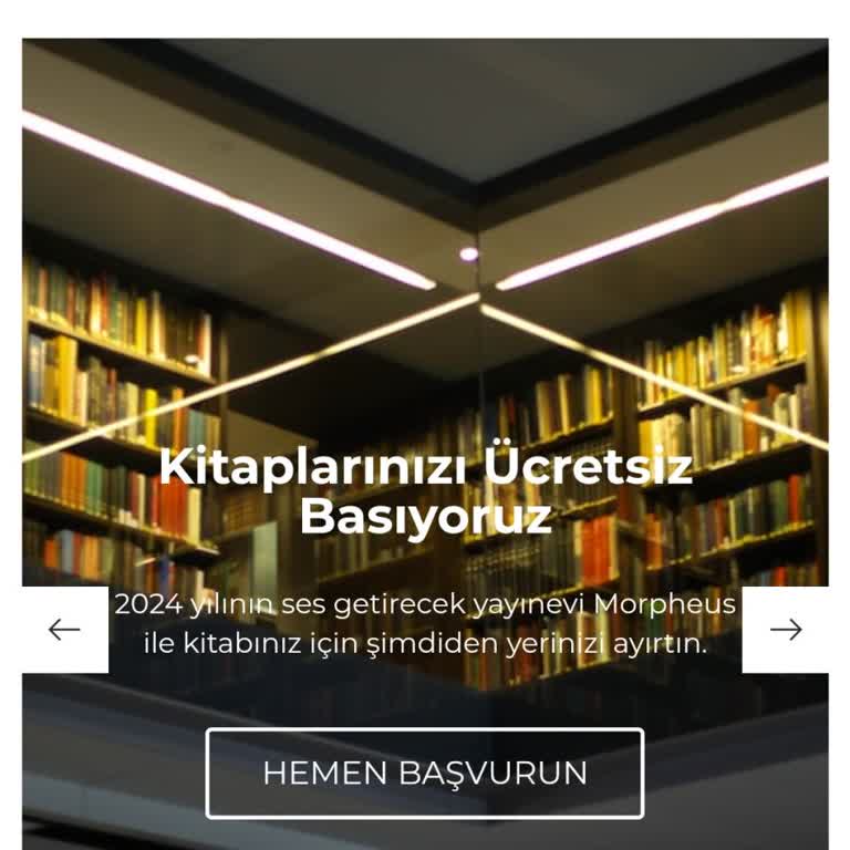 Morpheus Yayınları Sitesi Hata Verdi!