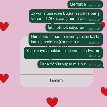 Zyvon Butik'ten İptal Edilemeyen Sipariş Ve İade Sorunu