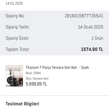 Madame Coco'da İptal Edilemeyen Sipariş Sorunu