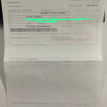 Televizyon Panel Arızası Ve Uzun Süreli Servis Bekleyişi