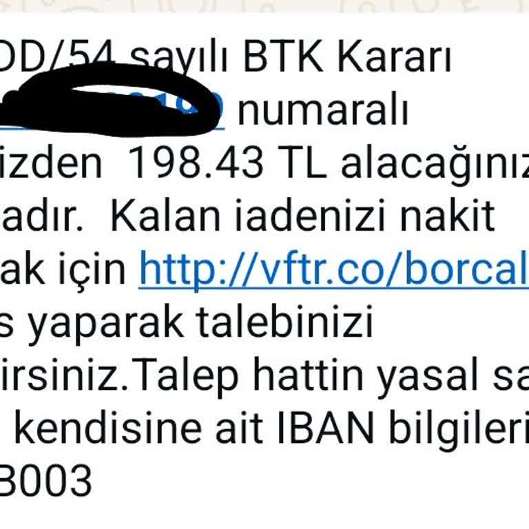 Vodafone Alacak İşleminde Beklenmedik Hata Sorunu