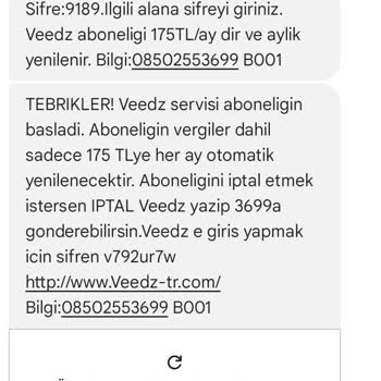 Beklenmedik Abonelik Ücreti Şoku