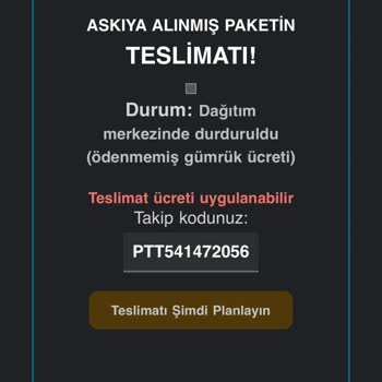 PTT Kargo Adıyla Gelen Sahte Mesajlar