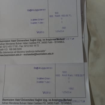 Bezmialem Hastanesi'nde Yüksek Ücretli Tahlil Ve Muayene Sorunu