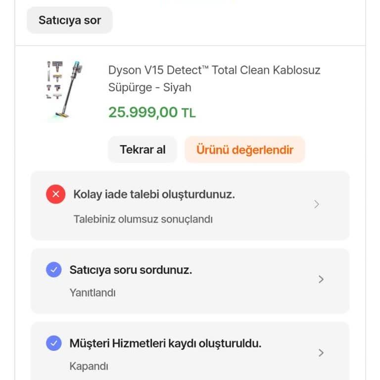 Yanlış Ürün Ve İade Sürecinde Yaşanan Sorunlar