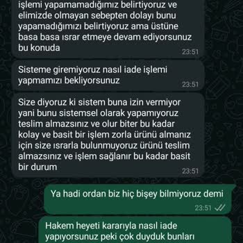 Değişim Talebine Red Ve Suçlama