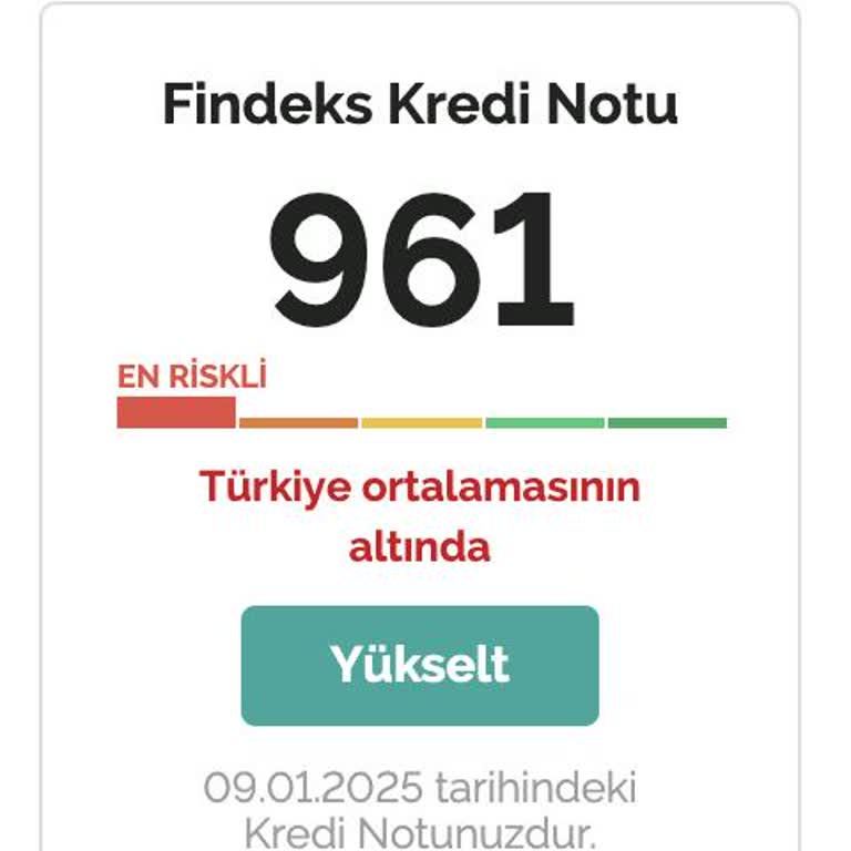 Kredi Notum Düştü, Kredi Kullanamıyorum