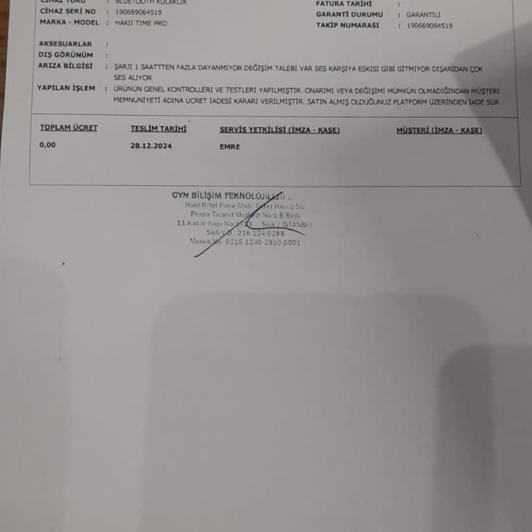 Garanti Sürecinde Mağduriyet Ve Yetersiz Hizmet