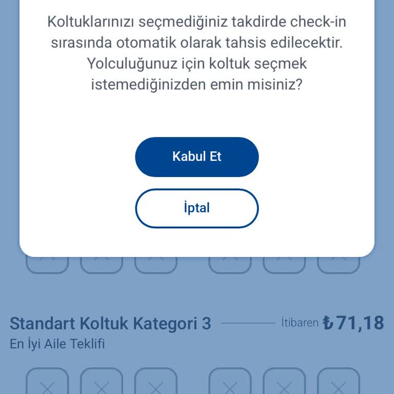 Sunexpress Uygulamasında Check-in Sorunu
